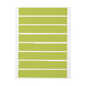 Bande Pour Adresse De Retour Vert citron vert clair de couleur solide (Feuille)
