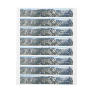 Bande Pour Adresse De Retour Vue depuis Glacier Point dans le parc national de