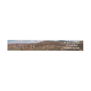 Bande Pour Adresse De Retour Vue depuis le sentier Canyon Rim à Colorado Monume