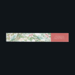 Bande Pour Adresse De Retour Watercolor Christmas Foliing et Motif Berry<br><div class="desc">Ajoutez un accent festif floral à vos enveloppes avec ce enveloppement de vacances autour des étiquettes de adresse. Il présente l'aquarelle illustration des saints, aiguilles de pin et eucalyptus et à feuillage persistant avec typographie classique. Personnalisez en ajoutant un nom et une adresse. Ce sera un accompagnement parfait pour les...</div>