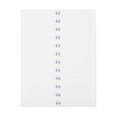 Bande Pour Adresse De Retour Watercolor purple flower bouquet (Feuille)