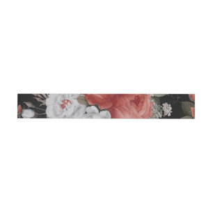 Bande Pour Adresse De Retour Watercolor Roses 7