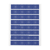 Bande Pour Adresse Design Spiral pour Pi sur Navy Blue (Feuille)