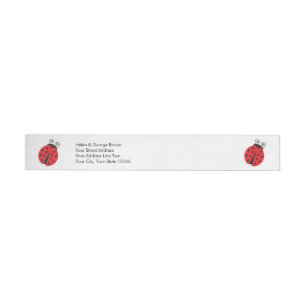 Bande Pour Adresse Dessin mignon de coccinelle