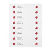 Bande Pour Adresse Dessin mignon de coccinelle (Feuille)