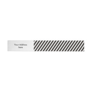 Bande Pour Adresse Diagonale drôle de NOIR de rayures + votre backgr
