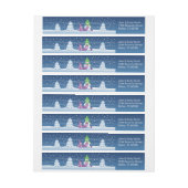 Bande Pour Adresse Écharpe Tricot Snowman (Feuille)