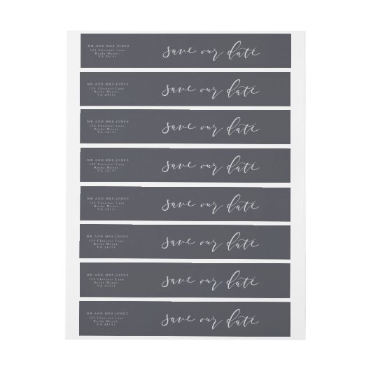 BANDE POUR ADRESSE ÉCONOMIES DE MANUSCRIT NOTRE DATE (Feuille)