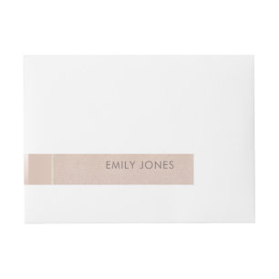 BANDE POUR ADRESSE ÉLÉGANT ROSE MINIMAL GOLD SHIMMER PERSONNALISÉ