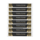 Bande Pour Adresse Élégantes bandes dynamiques Noir Et Or (Feuille)