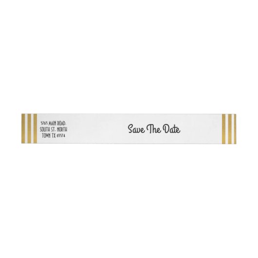 Bande Pour Adresse Enregistrer La Date Enveloppe Enveloppe Wrap Gatsb (Individual)