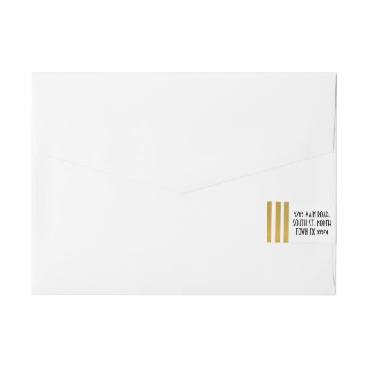 Bande Pour Adresse Enregistrer La Date Enveloppe Enveloppe Wrap Gatsb (Dos)
