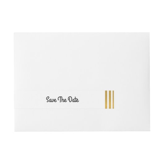 Bande Pour Adresse Enregistrer La Date Enveloppe Enveloppe Wrap Gatsb (Devant)