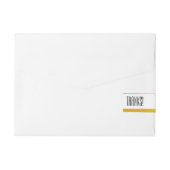 Bande Pour Adresse Enregistrer la date, or (Dos)