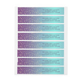 Bande Pour Adresse Épersion turquoise et violette de l'Ombre (Feuille)