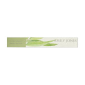 BANDE POUR ADRESSE EUCALYPTUS FEUILLE MONOGRAMME DU FOLIAGE DE COULEU (Individual)