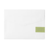 BANDE POUR ADRESSE EUCALYPTUS FEUILLE MONOGRAMME DU FOLIAGE DE COULEU (Dos)