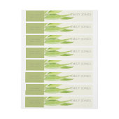 BANDE POUR ADRESSE EUCALYPTUS FEUILLE MONOGRAMME DU FOLIAGE DE COULEU (Feuille)