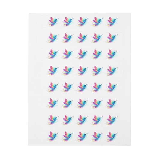 Bande Pour Adresse Exotic Rainbow Hummingbird (Feuille)