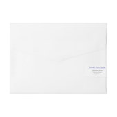 Bande Pour Adresse Faire-part de mariage Floral Berry Blue Irises mod (Dos)