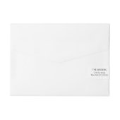 Bande Pour Adresse Feuille tropical dans l'aquarelle (Dos)