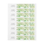 Bande Pour Adresse Feuille tropical dans l'aquarelle (Feuille)