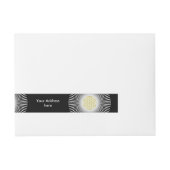 Bande Pour Adresse Fleur de la vie / Blume des Lebens - rayons blancs (Devant)