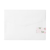 Bande Pour Adresse Fleurs roses délicates (Dos)