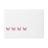 Bande Pour Adresse Flower Butterfly (Devant)