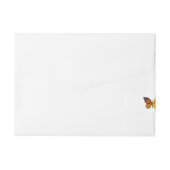 Bande Pour Adresse Flower Butterfly with Yellow California Poppy (Dos)