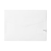 Bande Pour Adresse Gâteau de Mariage (Dos)