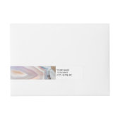 Bande Pour Adresse Geode Crystal Wedding Photo Wrap Around Label  (Devant)