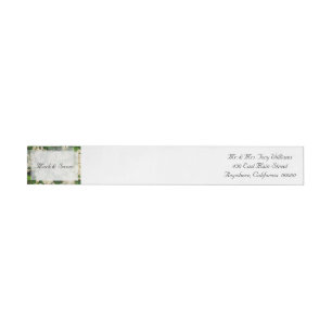 Bande Pour Adresse Hawthron Blossom Mariage Envelopper autour du Étiq