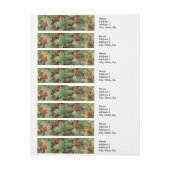 Bande Pour Adresse Holly Tree Noël Vintage (Feuille)