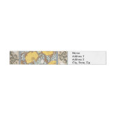 Bande Pour Adresse illustration d'art pavot fleur jaune (Individual)