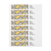 Bande Pour Adresse illustration d'art pavot fleur jaune (Feuille)