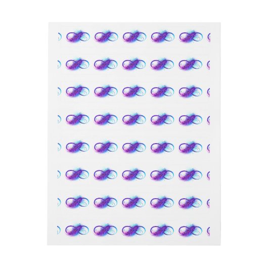 Bande Pour Adresse Infinity with purple feather (Feuille)