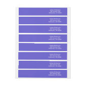 Bande Pour Adresse Iris Contemporain d'une couleur (Feuille)