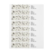 Bande Pour Adresse Jardin floral à fleurs blanches du Japon (Feuille)