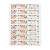 Bande Pour Adresse Joli Garden Floral Adresse (Feuille)