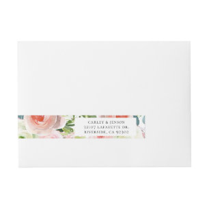 Bande Pour Adresse Joli Garden Floral Adresse