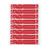 Bande Pour Adresse Joyeuses fêtes remplir votre nom (Feuille)