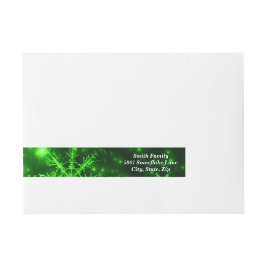 Bande Pour Adresse Joyeux elfes enveloppant présent autour des Étique (Devant)