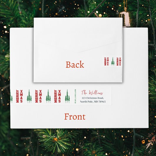Bande Pour Adresse Joyeux Noël | Pins