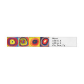 Bande Pour Adresse Kandinsky Farbstudie Quadrates Cercles Art  (Individual)
