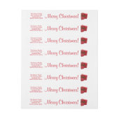 Bande Pour Adresse Lettre de Noël Père Noël (Feuille)