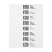 Bande Pour Adresse Lettre H Monogramme médiéval Art Nouveau (Feuille)