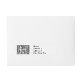 Bande Pour Adresse Lettre H Monogramme médiéval Art Nouveau (Devant)