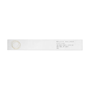Bande Pour Adresse Logo minimaliste et moderne Gold Designer Scribble