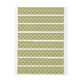 Bande Pour Adresse Lumière Motif carré feuille or Lime (Feuille)
